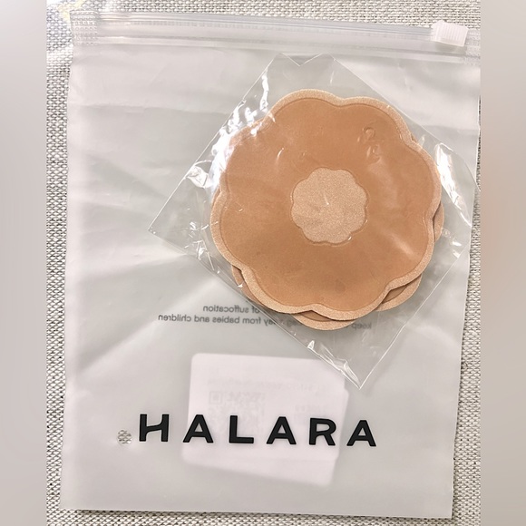 HALARA Other - NWT Adhesive HALARA Nipple Covers Flower Pasties - Reusable, Invisible, Nude Tan